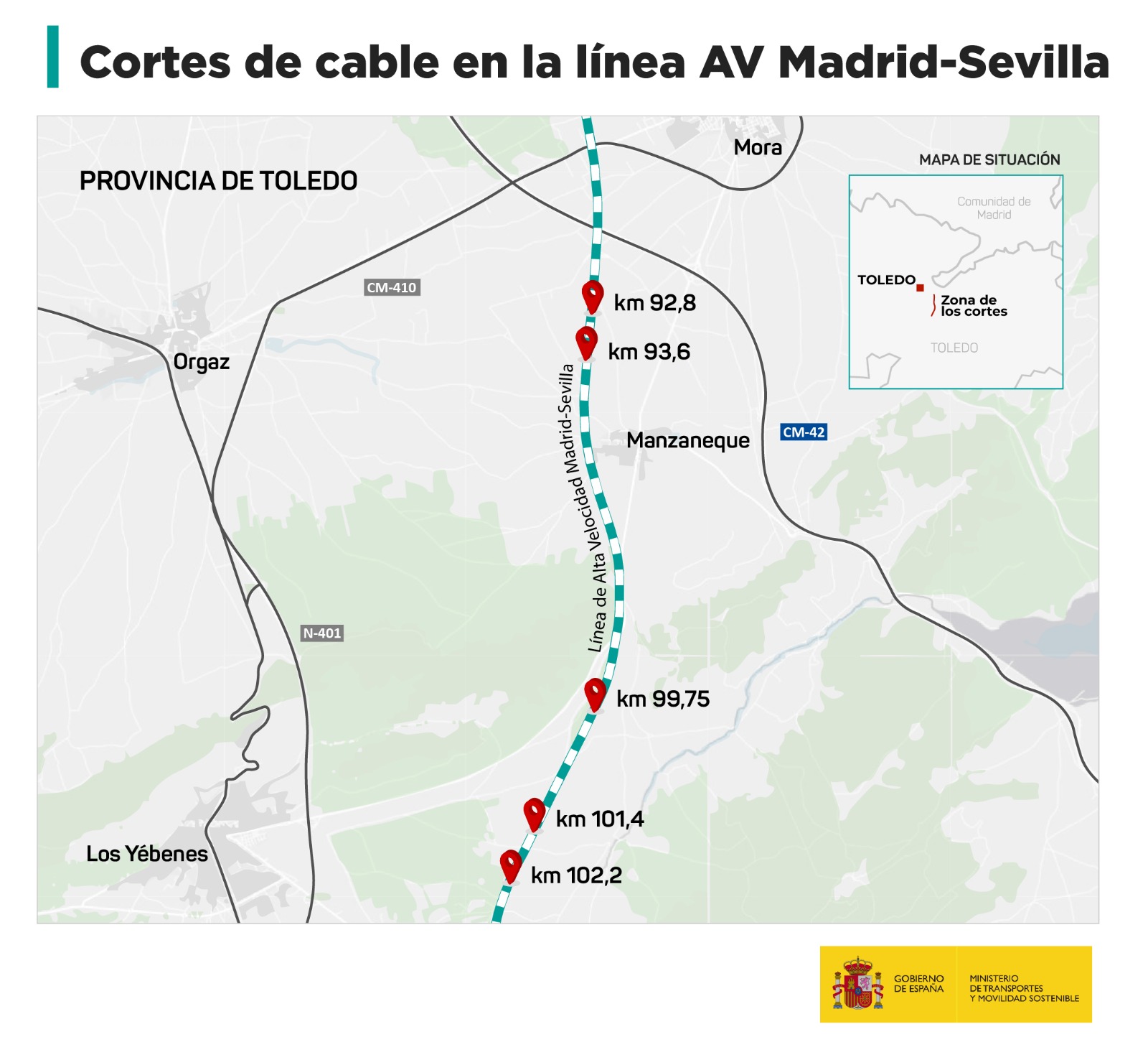 Renfe anuncia la recuperación operativa paulatina de la línea de AVE Madrid - Sevilla